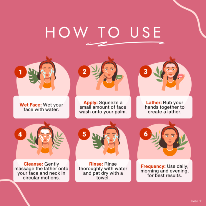 How to use Tomato Face Wash with Purifying Gram Flour
